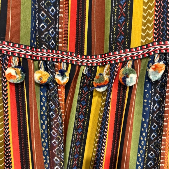 Chelsea & Theodore Colorful Striped Long Sleeve Dress - Picture 5 of 13